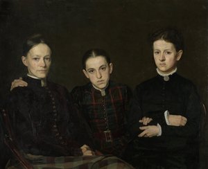 Muotokuva Corneliasta, Clara ja Johanna Vethistä, 1885